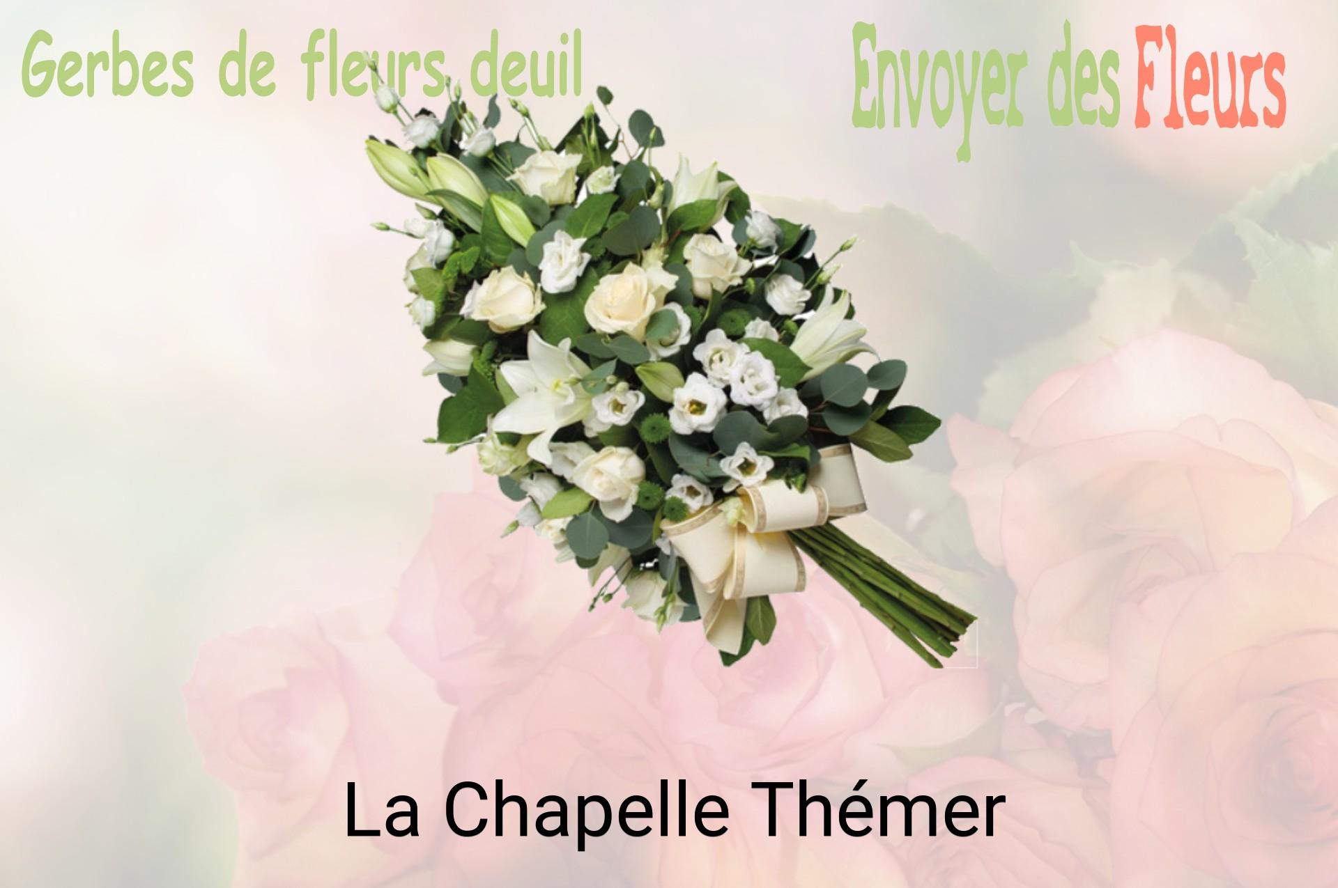 Gerbe de fleurs de deuil livrée à La Chapelle-Thémer